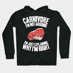 Carnivore Diet Meat Low Carb Zero Keto Ketogenic Hoodie